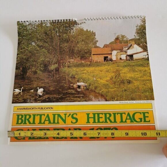 1979 British Heritage Calendar - Cozy Cottage Landscape England Britain Vintage - Picture 13 of 13